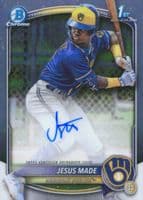 Jesus Made 2025 bowman Bowman Chrome Prospect Auto (1st)