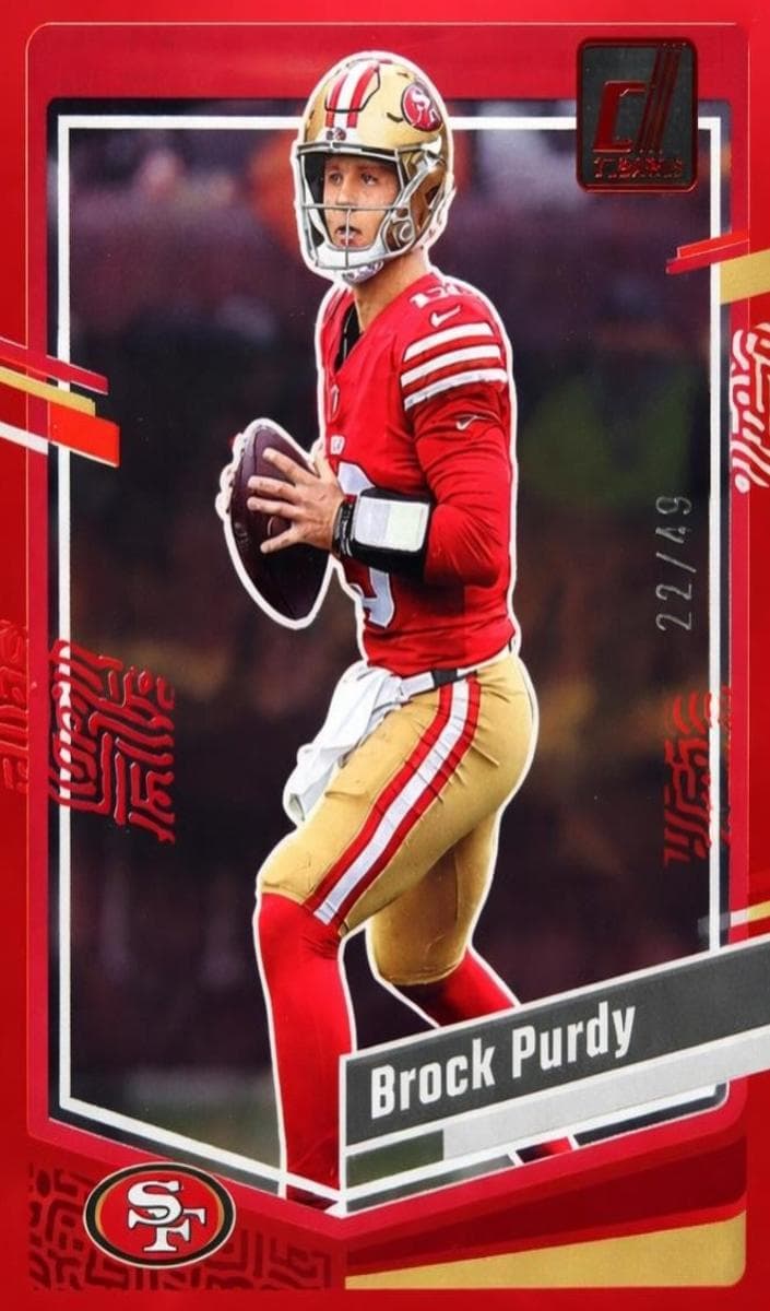 Brock Purdy 2023 panini Clearly Donruss
