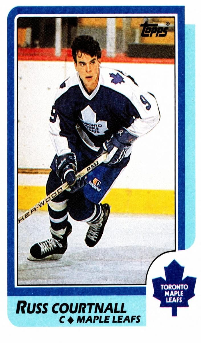 Russ Courtnall 1986 topps Topps