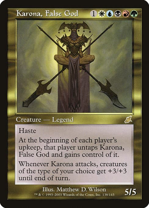 Karona, False God 2003 Magic: The Gathering Scourge Foil