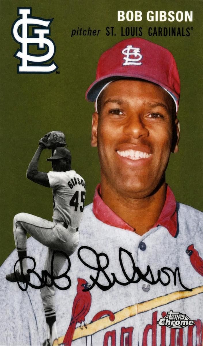 Bob Gibson 2023 topps Topps Chrome Platinum Anniversary