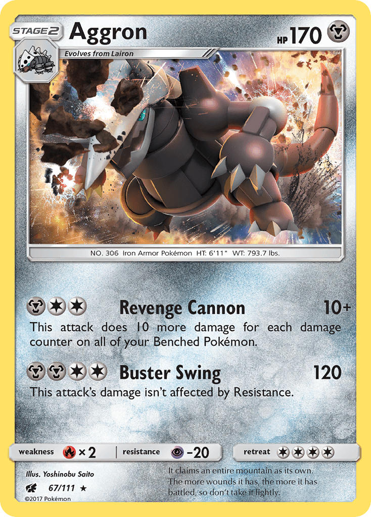 Aggron 2017 Pokemon Crimson Invasion