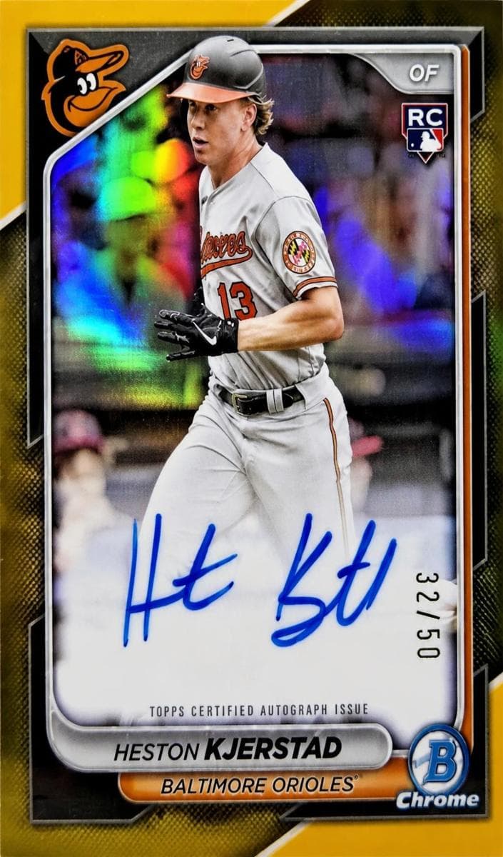 Heston Kjerstad 2024 bowman Bowman Chrome