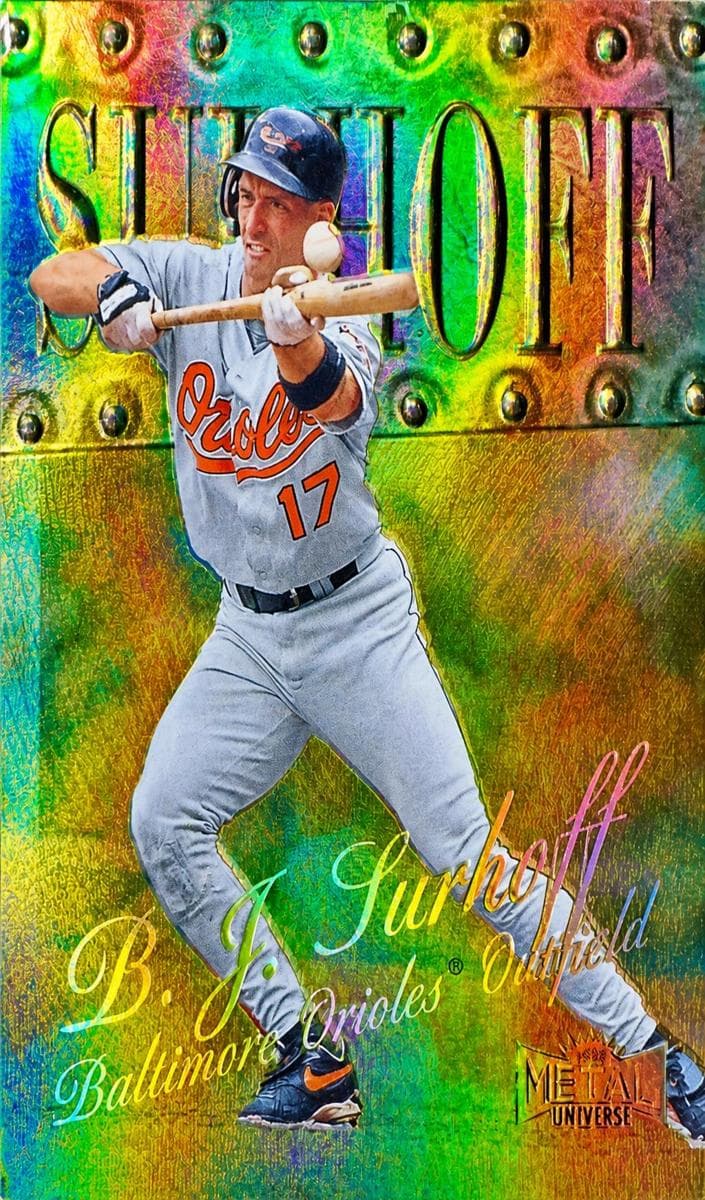 B.J. Surhoff 1999 fleer Skybox Metal Universe