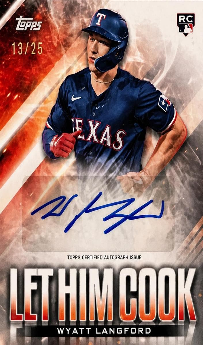 Wyatt Langford 2024 topps Topps Update