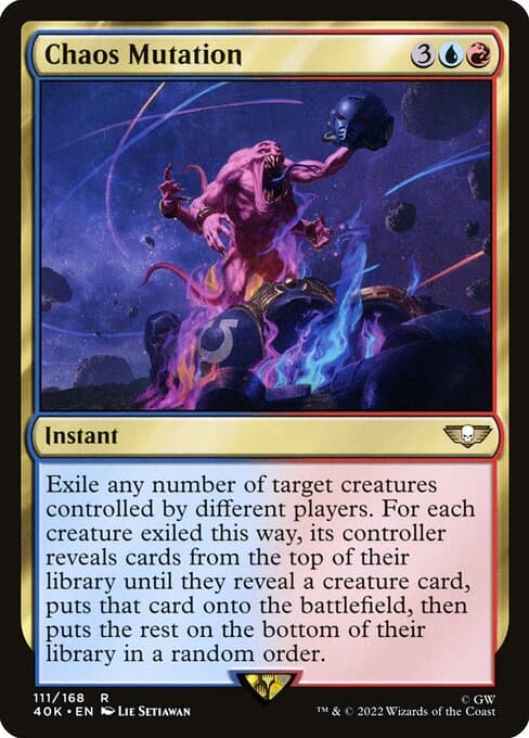 Chaos Mutation 2022 Magic: The Gathering Warhammer 40,000