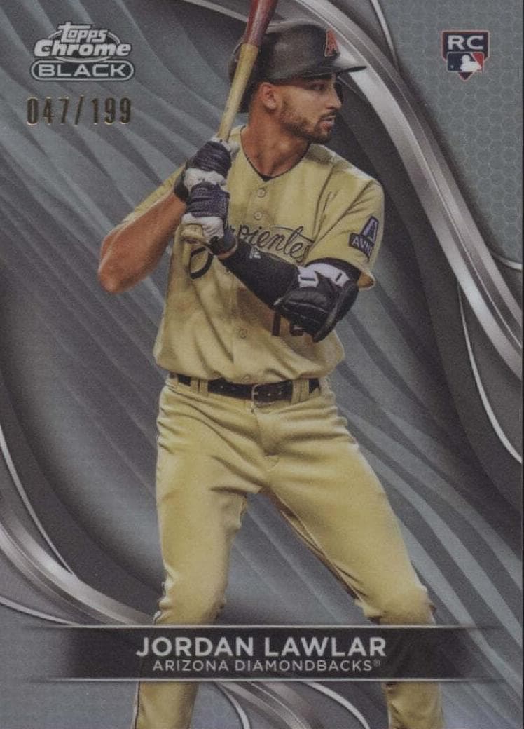 Jordan Lawlar 2024 topps Topps Chrome Black