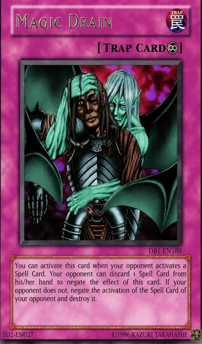 Magic Drain 2004 Yu-Gi-Oh! Dark Beginning 1 Misprint
