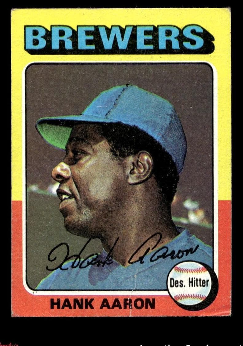 Hank Aaron 1975 topps Topps Mini