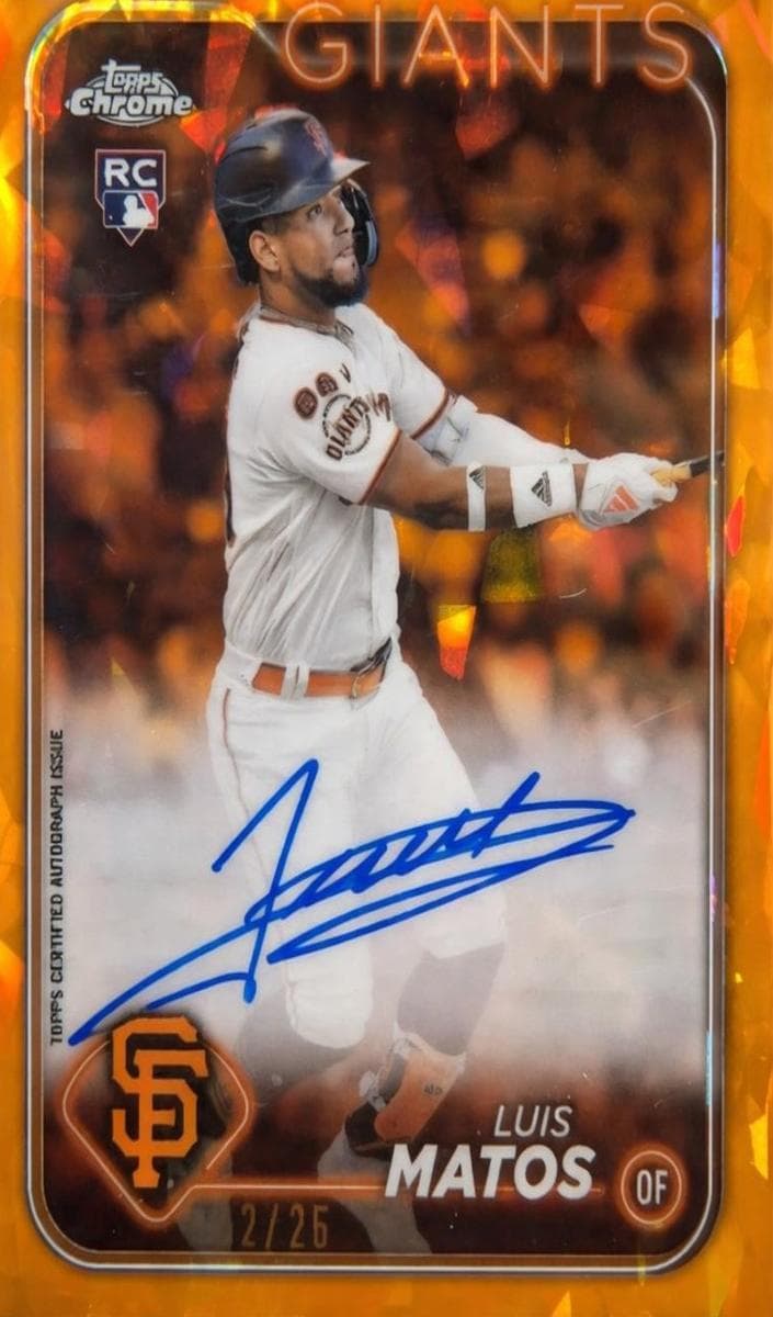Luis Matos 2024 topps Topps Chrome Sapphire Edition