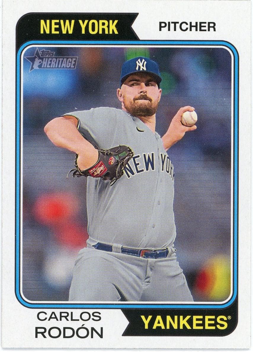 Carlos Rodón 2023 topps Topps Heritage