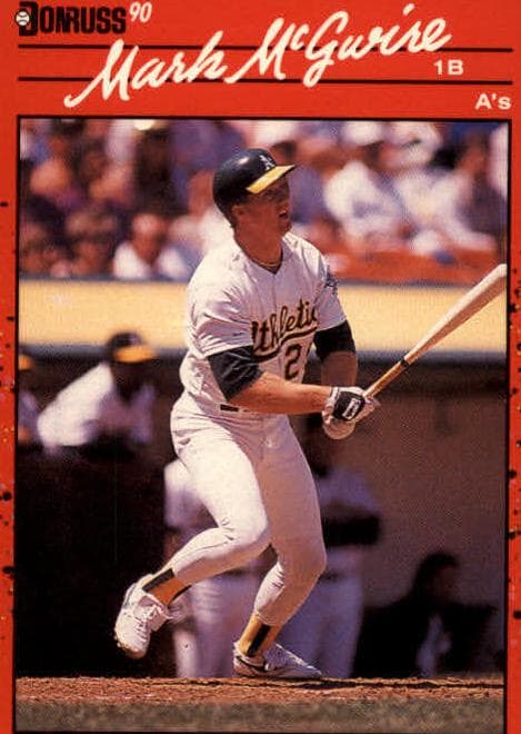 Mark McGwire 1990 panini Donruss