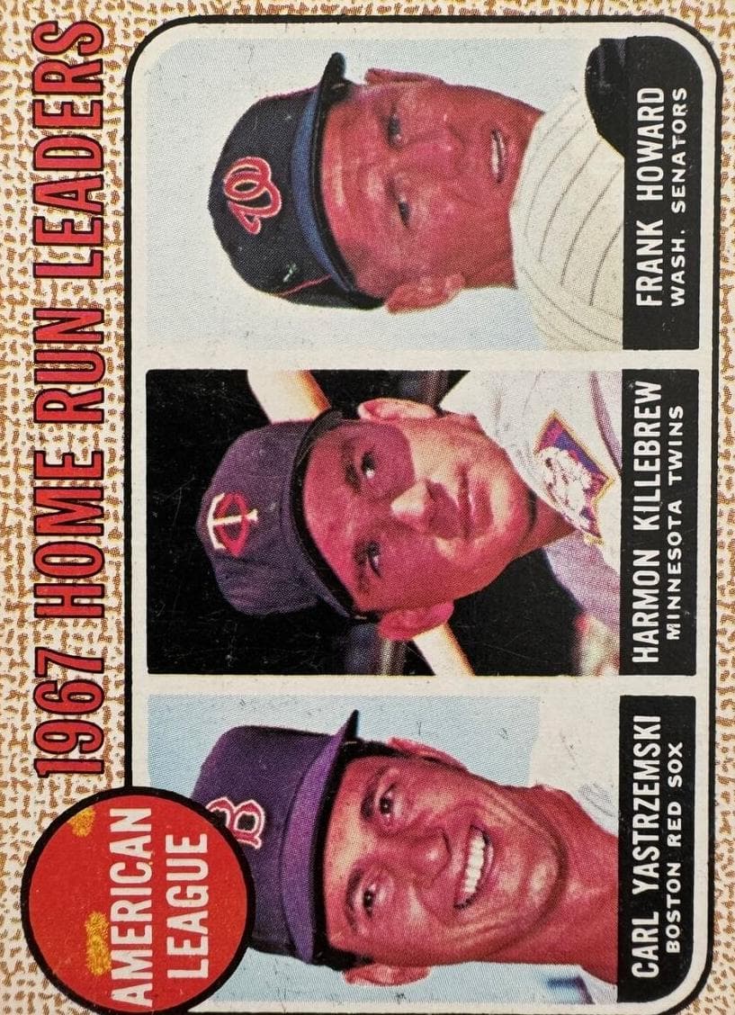 American League 1967 Home Run Leaders (Carl Yastrzemski / Harmon Killebrew / Frank Howard) #6