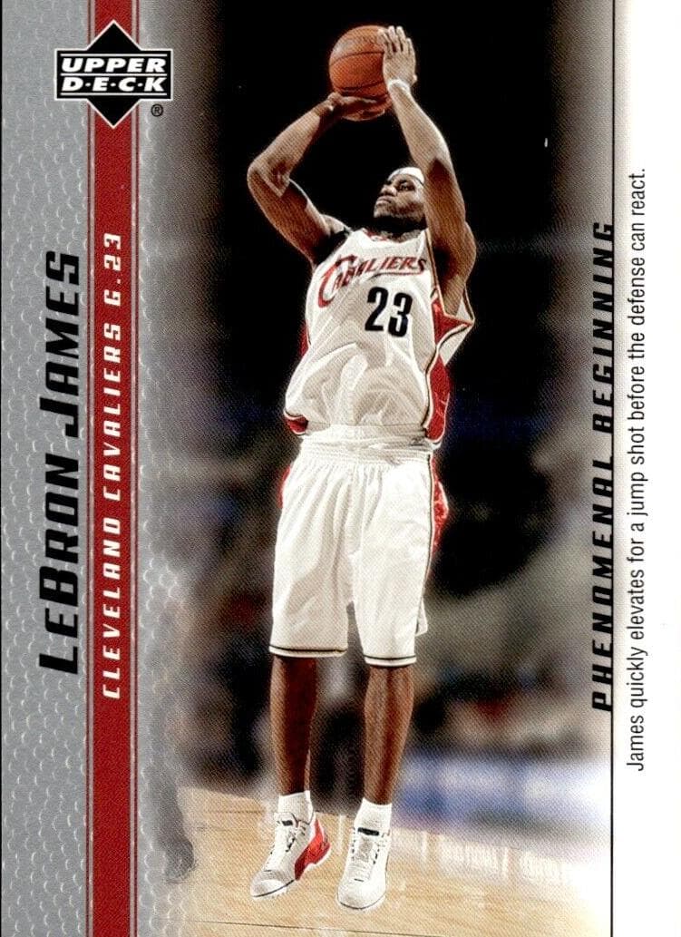 LeBron James 2003 upper-deck Lebron James Phenomenal Beginnings