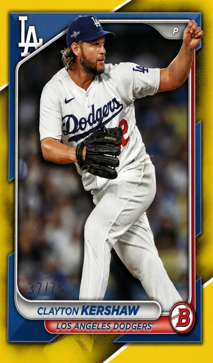 Clayton Kershaw 2024 bowman Bowman