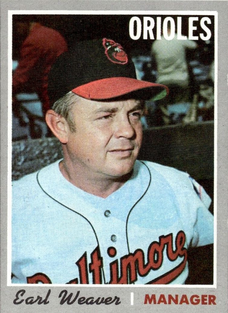 Earl Weaver 1970 topps Topps