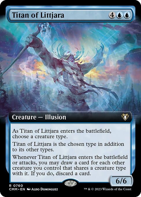 Titan of Littjara 2023 Magic: The Gathering Commander Masters example 2