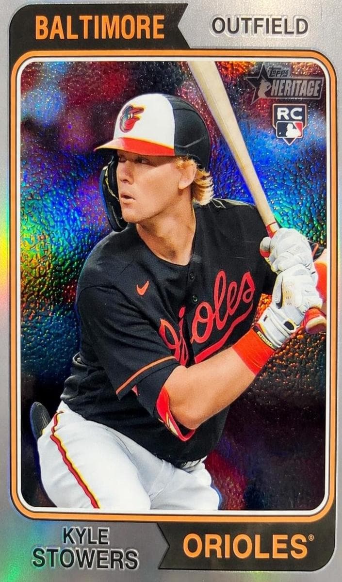 Kyle Stowers 2023 topps Topps Heritage