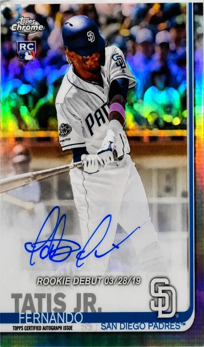 Fernando Tatis Jr. 2019 topps Topps Chrome Update