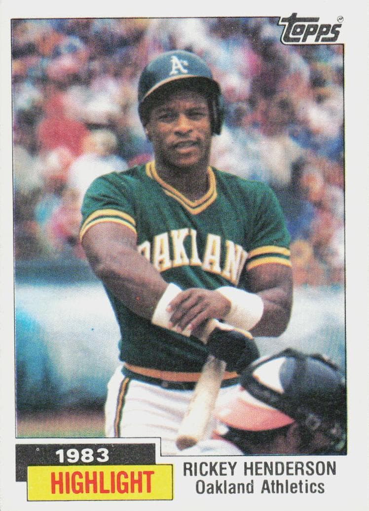 Rickey Henderson 1984 topps Topps