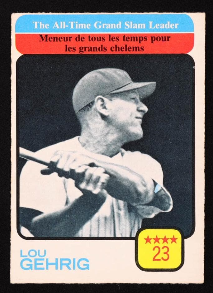 The All-Time Grand Slam Leader - Lou Gehrig #472