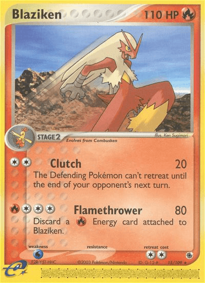 Blaziken 2013 Pokemon Ruby & Sapphire Reverse Holo