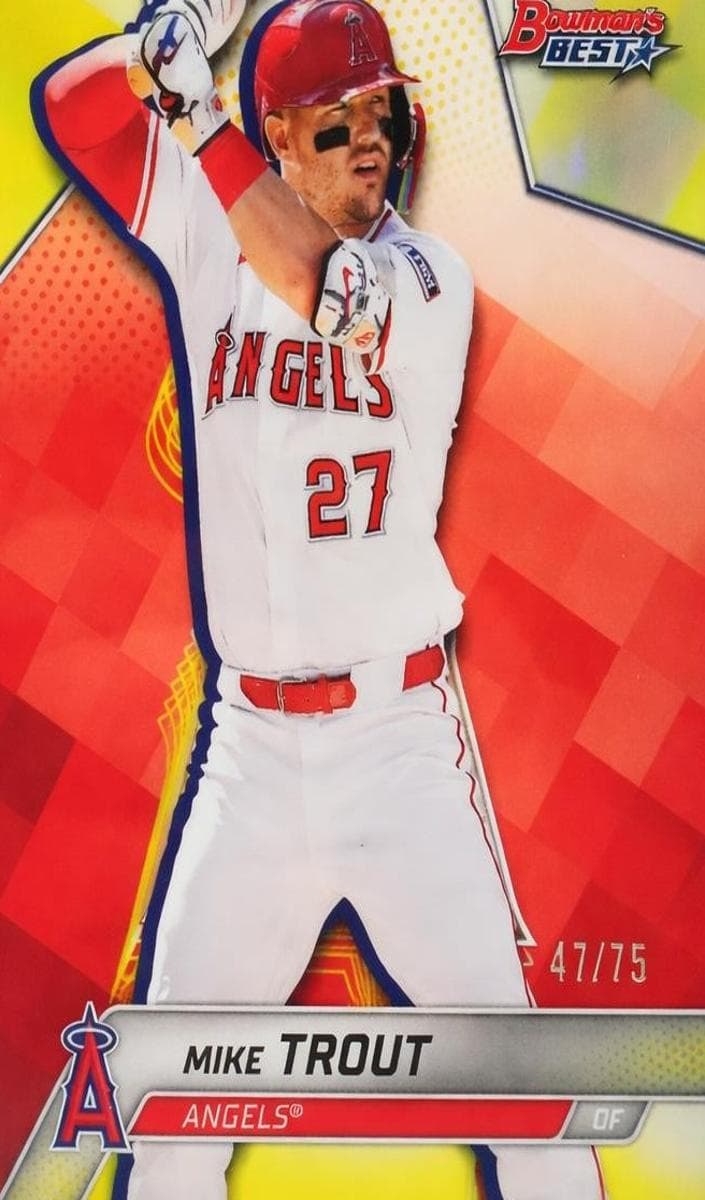 Mike Trout 2025 bowman Bowman Best