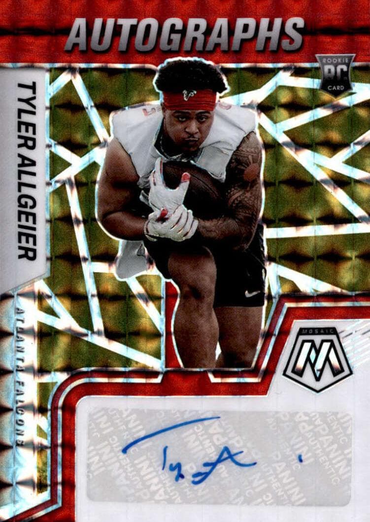 Tyler Allgeier 2022 panini Panini Mosaic