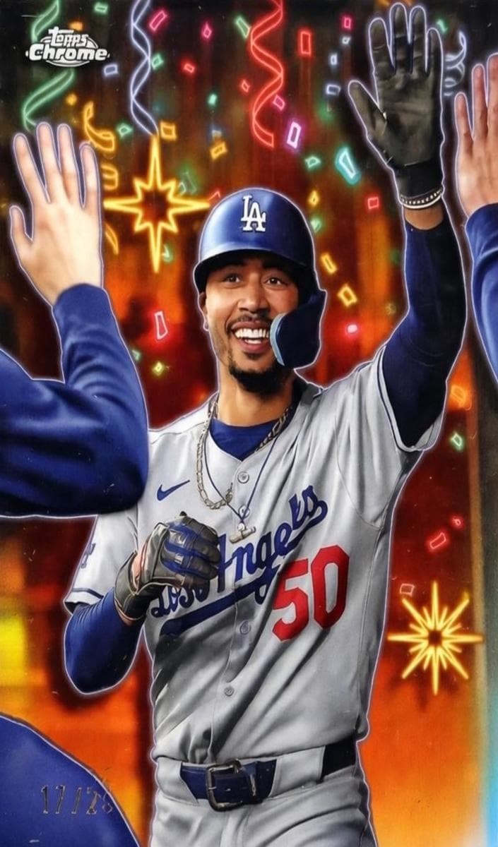 Mookie Betts 2025 topps Topps Chrome Update