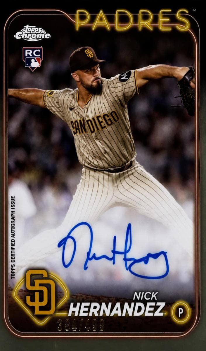 Nick Hernandez 2024 topps Topps Chrome