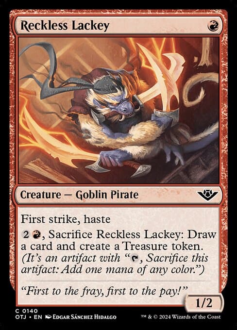Reckless Lackey 2024 Magic: The Gathering Outlaws of Thunder Junction
