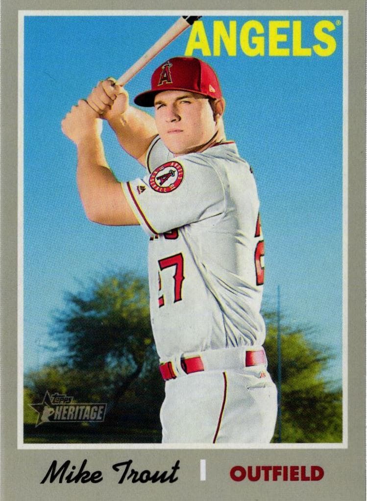 Mike Trout 2019 topps Topps Heritage