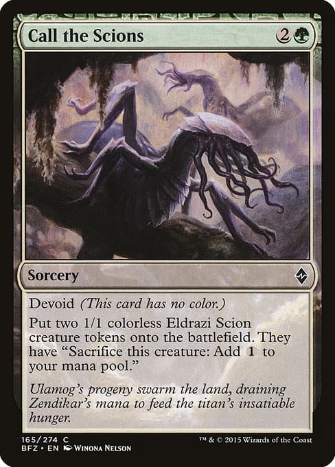 Call the Scions 2015 Magic: The Gathering Battle for Zendikar