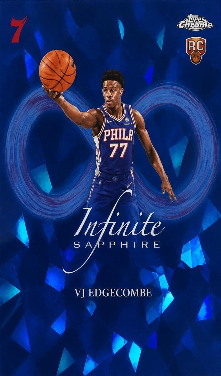 VJ Edgecombe 2025 topps Topps Chrome Sapphire