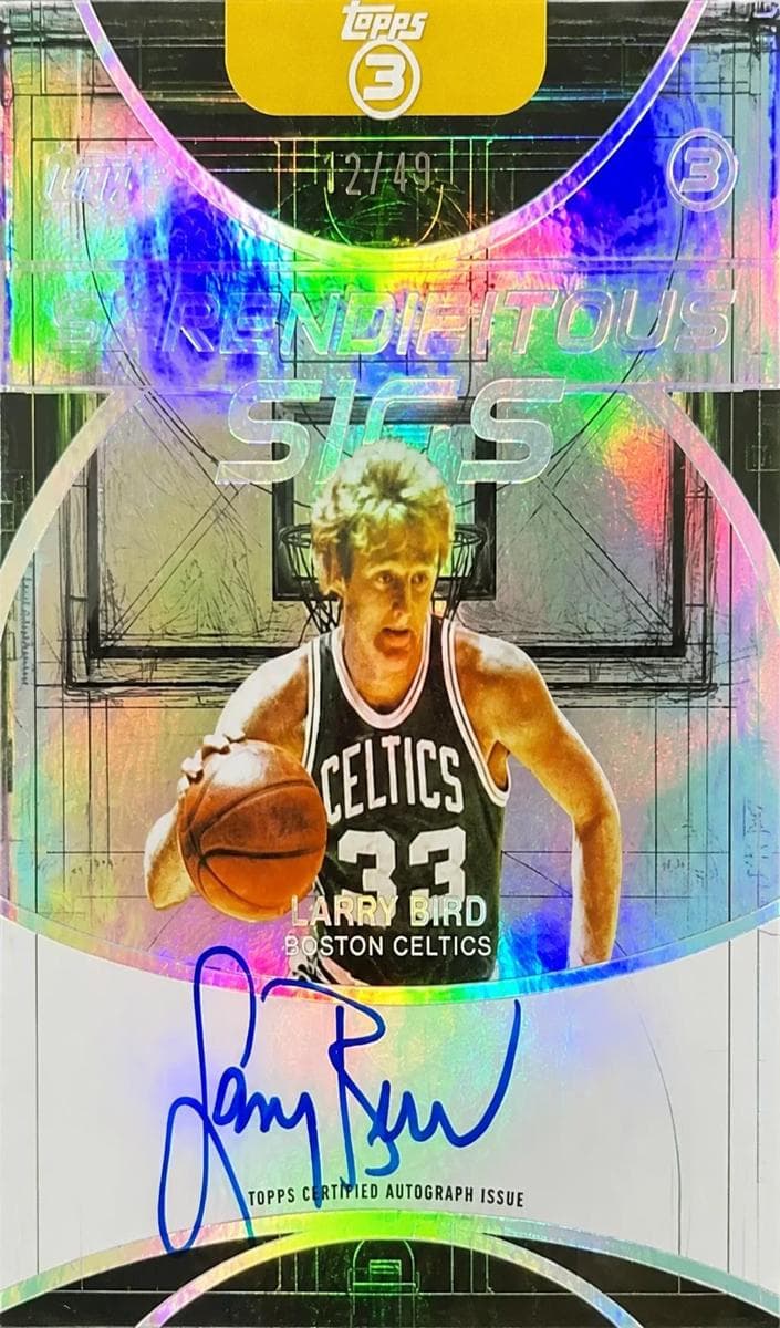 Larry Bird 2025 topps Topps Cosmic Chrome