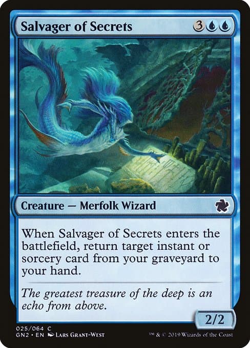 Salvager of Secrets 2019 Magic: The Gathering