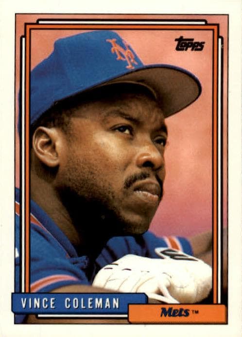Vince Coleman 1992 topps Topps