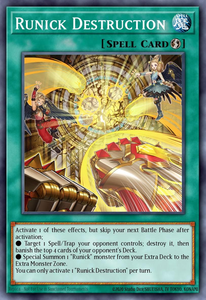 Runick Destruction 2022 Yu-Gi-Oh! Tactical Masters 1st Edition