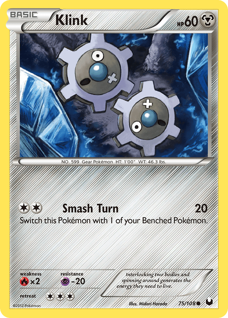 Klink 2012 Pokemon Dark Explorers