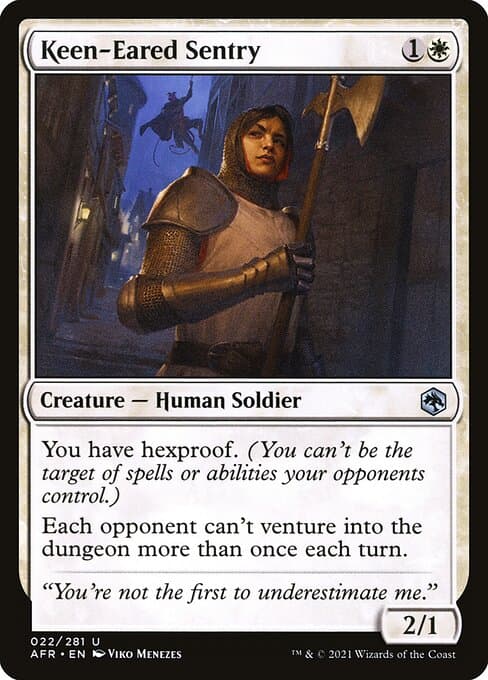 Keen-Eared Sentry 2021 Magic: The Gathering Adventures in the Forgotten Realms