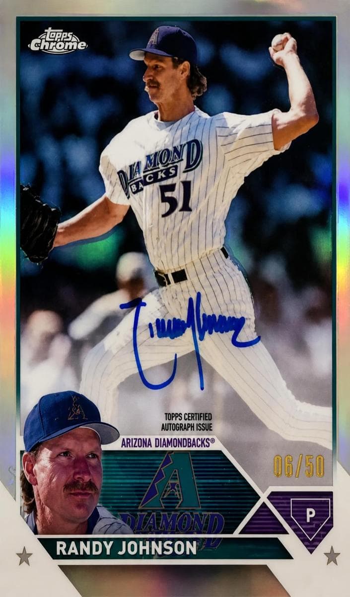 Randy Johnson 2023 topps Topps Chrome