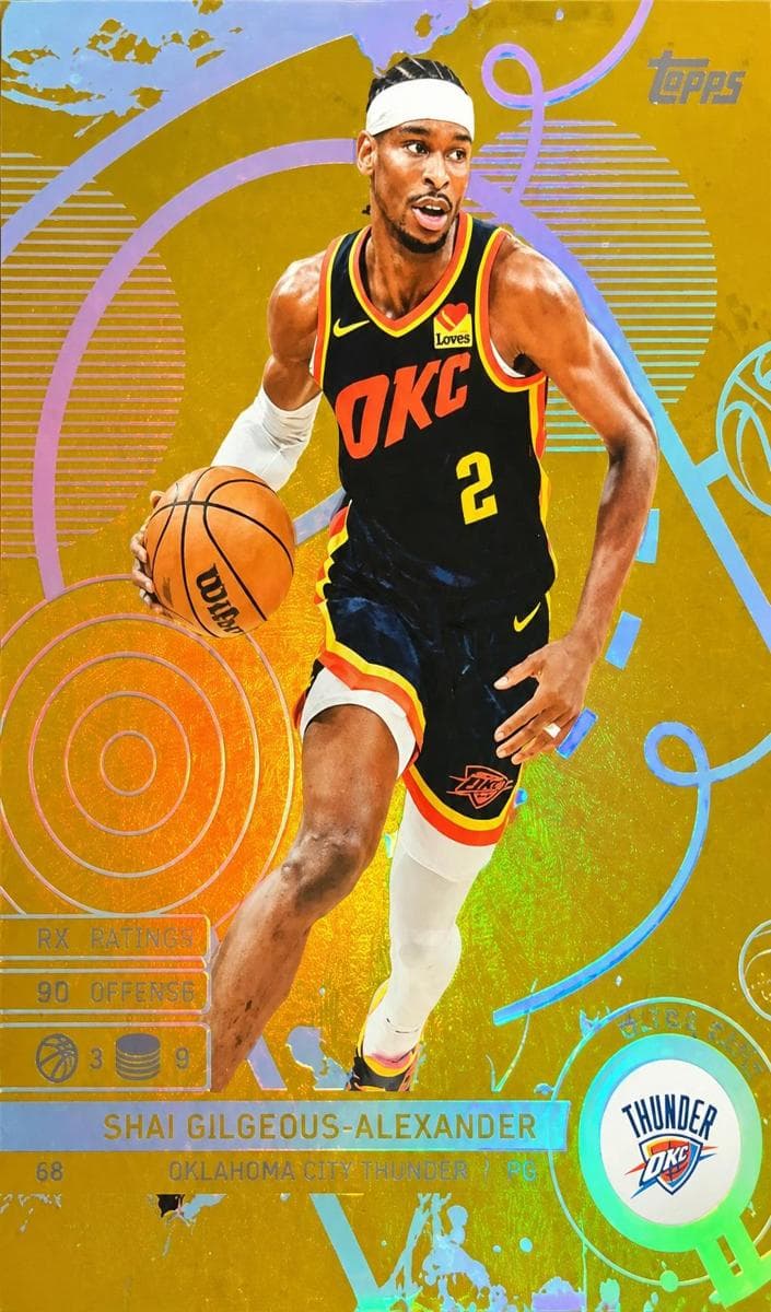 Shai Gilgeous-Alexander 2025 topps Match Attax