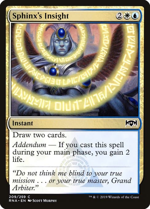 Sphinx's Insight 2019 Magic: The Gathering Ravnica Allegiance