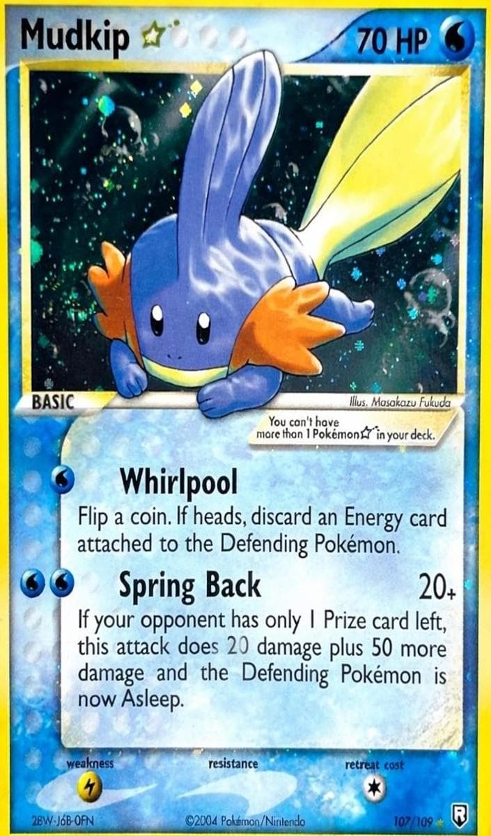 Mudkip trading card