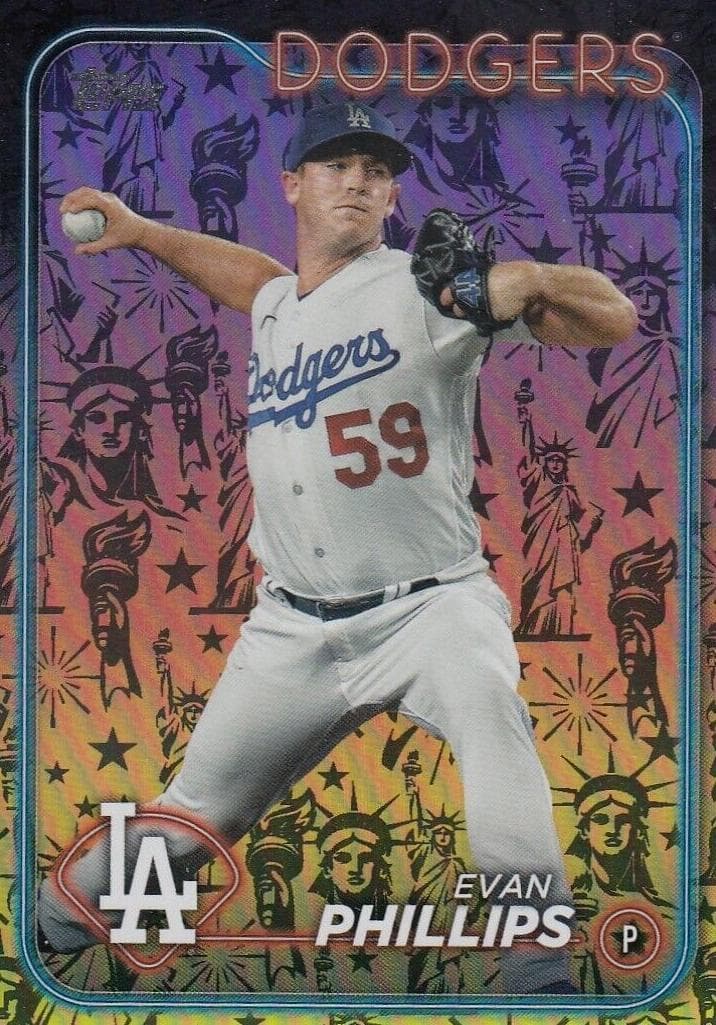 Evan Phillips trading card