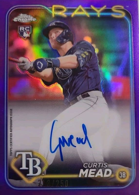 Curtis Mead 2024 topps Topps Chrome