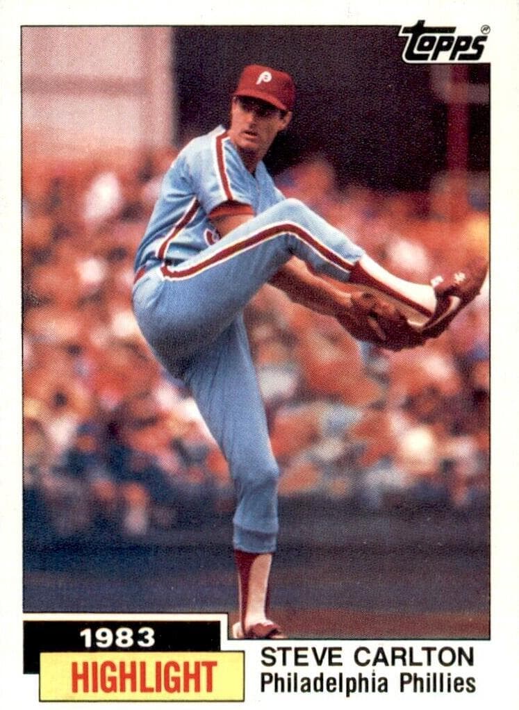 Steve Carlton 1984 topps Topps