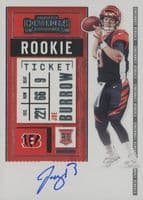 Joe Burrow 2020 panini Panini Plates & Patches