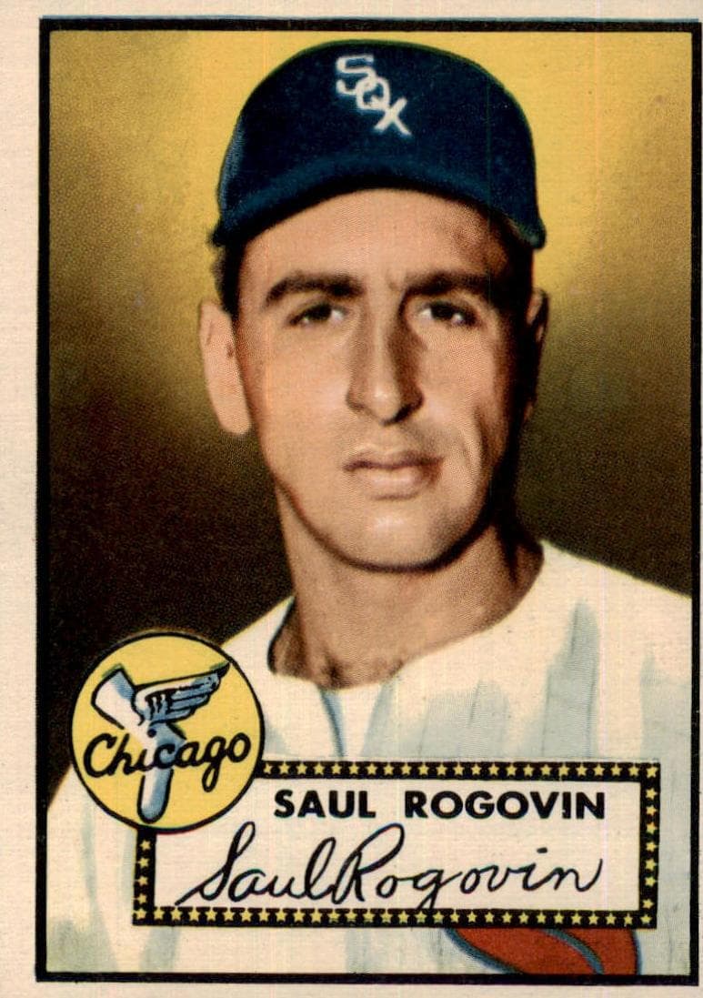 Saul Rogovin 1952 topps Topps