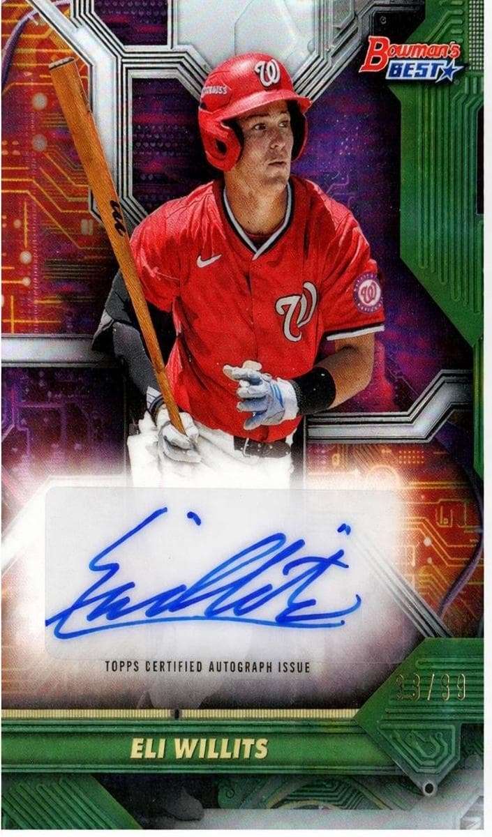 Eli Willits 2025 bowman Bowman Best